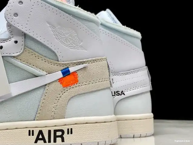 HYPE Retro Air 1 White Jordan AQ0818-100 High Off-White 0409